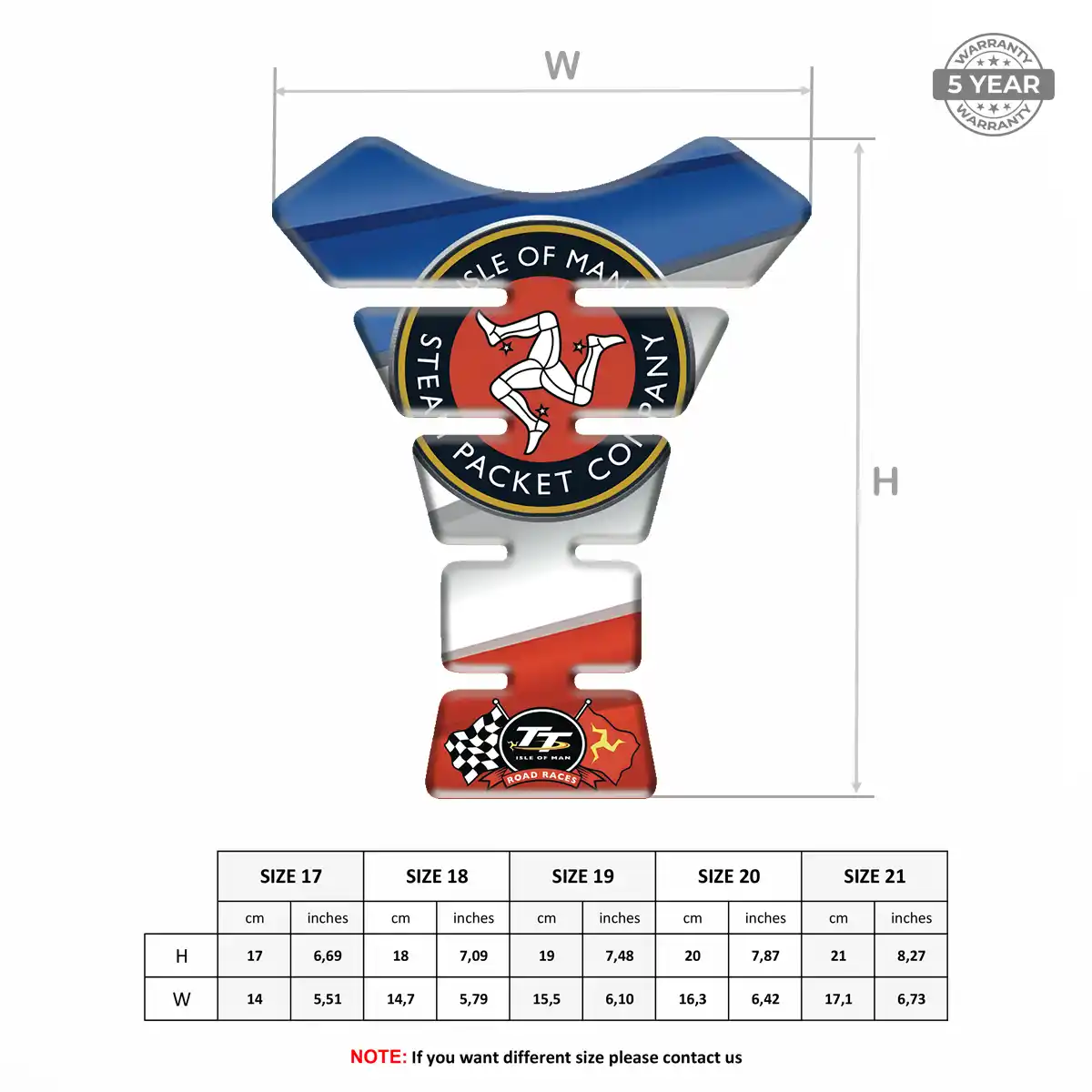 Isle of MAN Motorcycle Tank Pad Exclusive Series