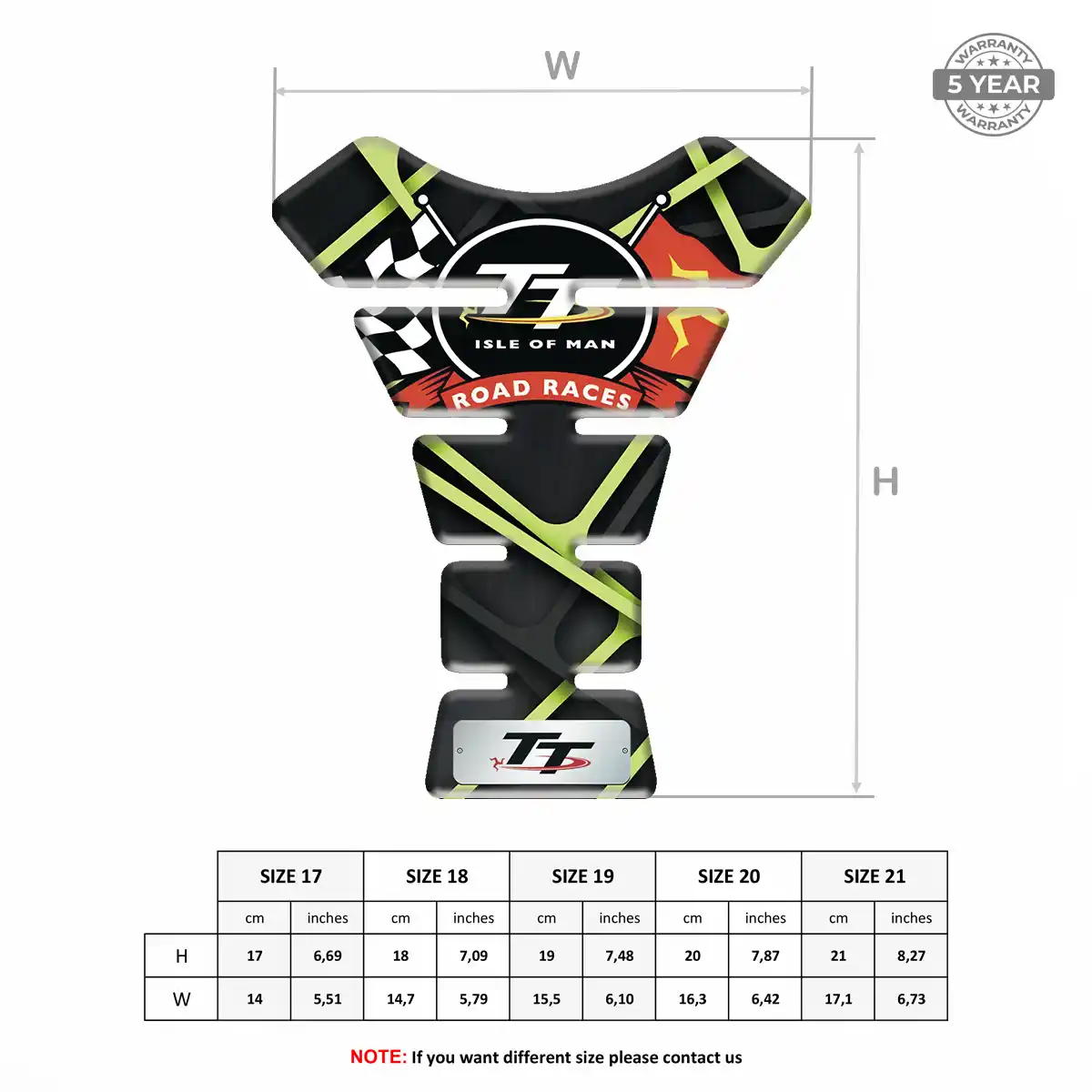 Isle of MAN Motorcycle Tank Pad Sleek Style