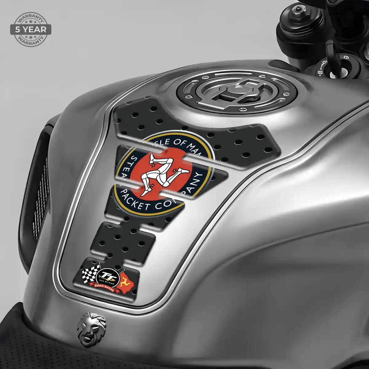 Isle of MAN Motorcycle Tank Sticker Elite Finish