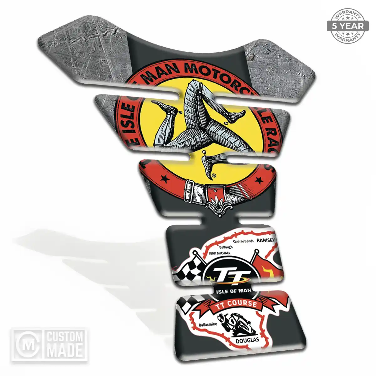 Isle of MAN Motorcycle Tank Sticker Exclusive Series