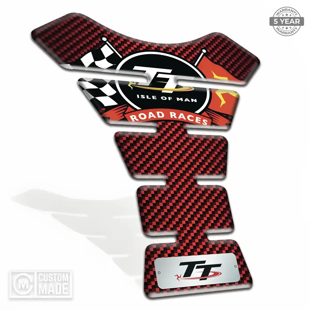 Isle of MAN Motorcycle Tank Sticker Prestige Line