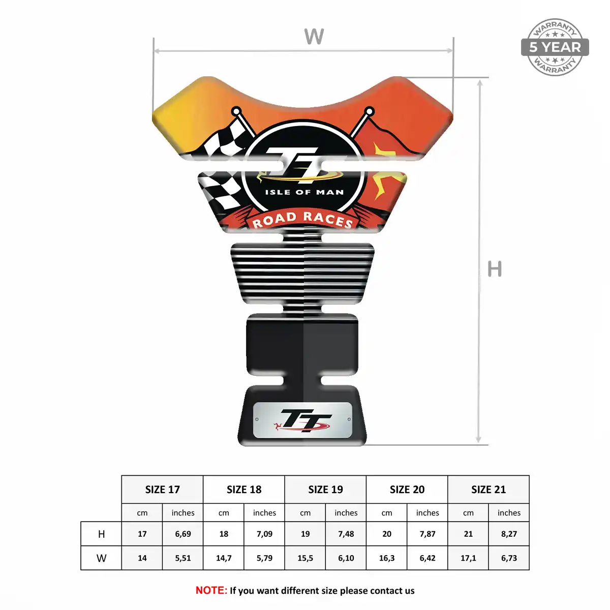 Isle of MAN Motorcycle Tank Sticker Prime Quality