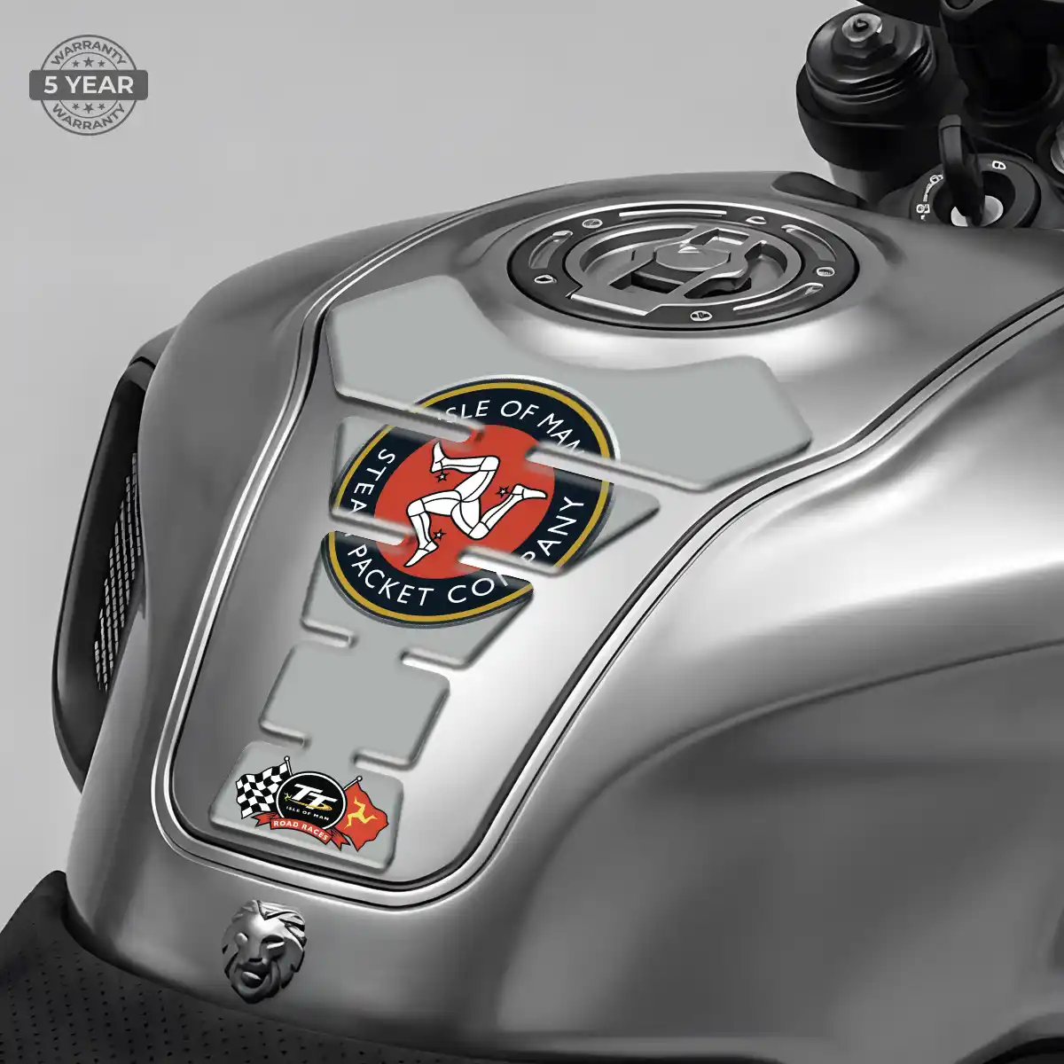 Isle of MAN Motorcycle Tank Sticker Refined Design