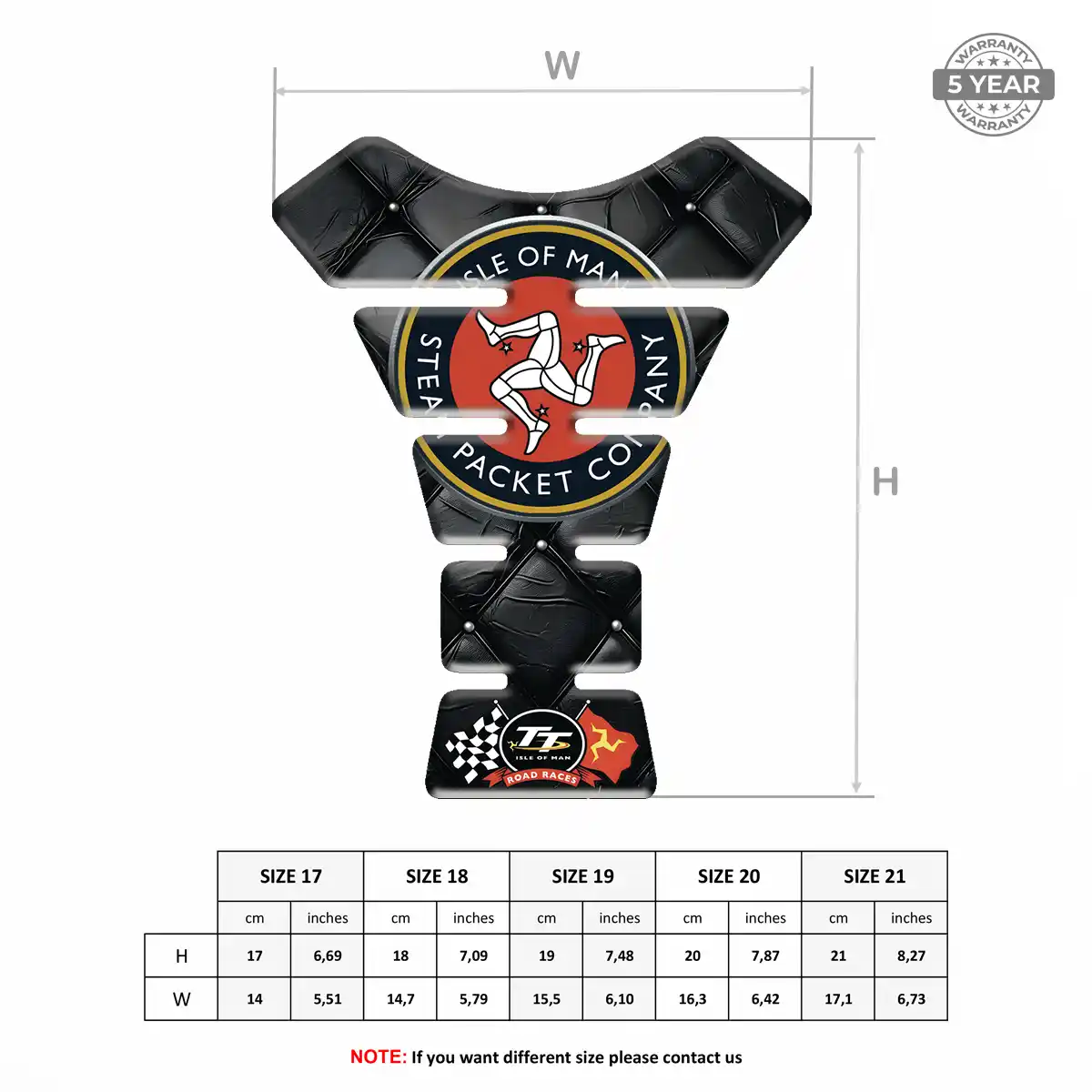 Isle of MAN Motorcycle Tank Sticker Superior Craft