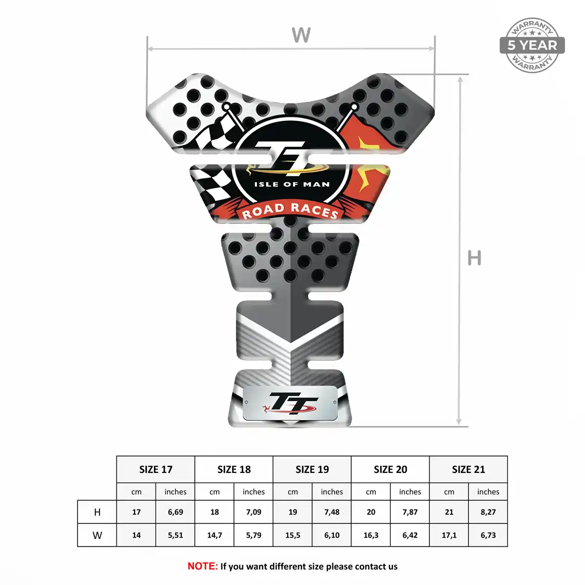 Isle of MAN Self Adhesive Tank Pad Exclusive Series