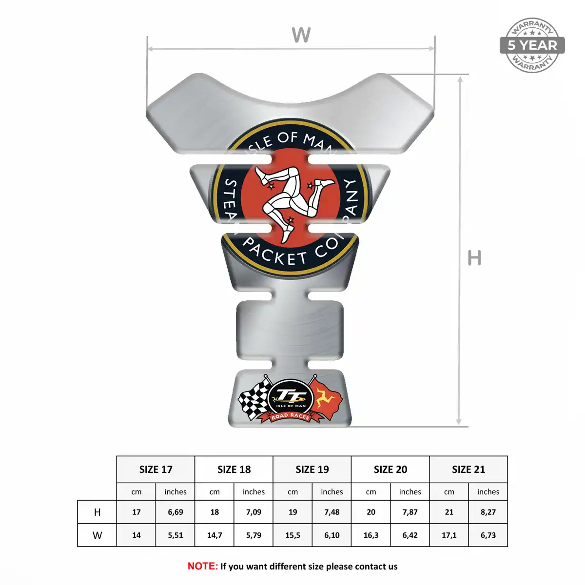Isle of MAN Tank Decal Signature Grade