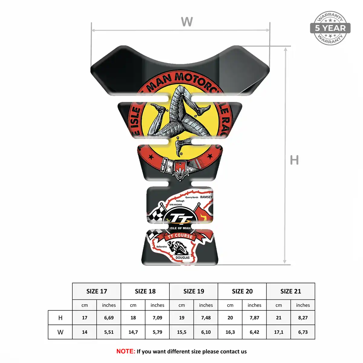 Isle of MAN Tank Fuse Guard Motorbike Sleek Style