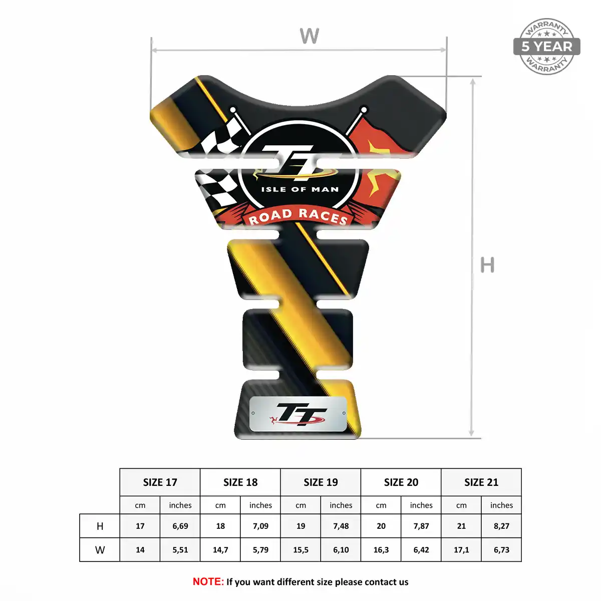 Isle of MAN Tank Fuse Guard Motorcycle Signature Grade