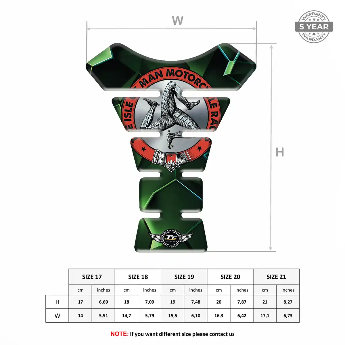 Isle of MAN Tank Fuse Motorcycle Prime Quality