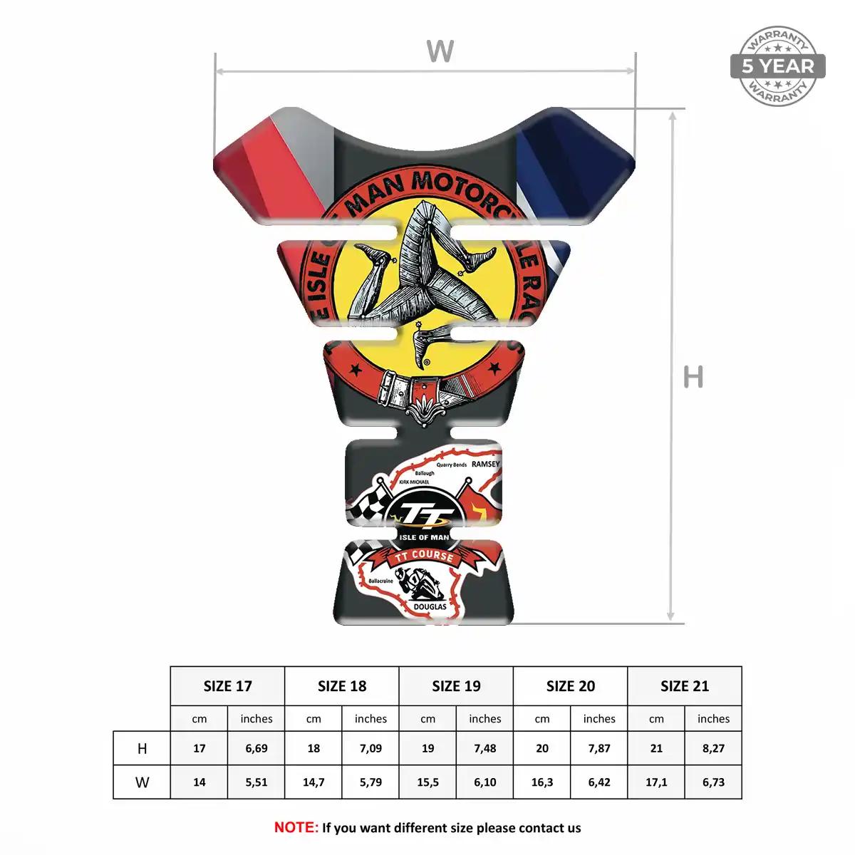 Isle of MAN Tank Fuse Pad Motorbike Signature Grade