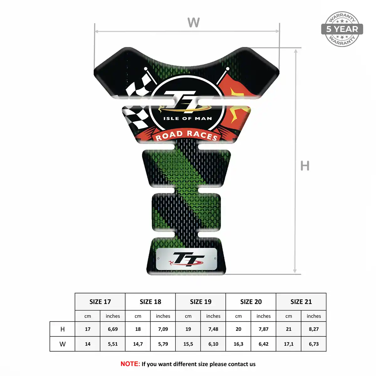 Isle of MAN Tank Fuse Pad Motorcycle Refined Design