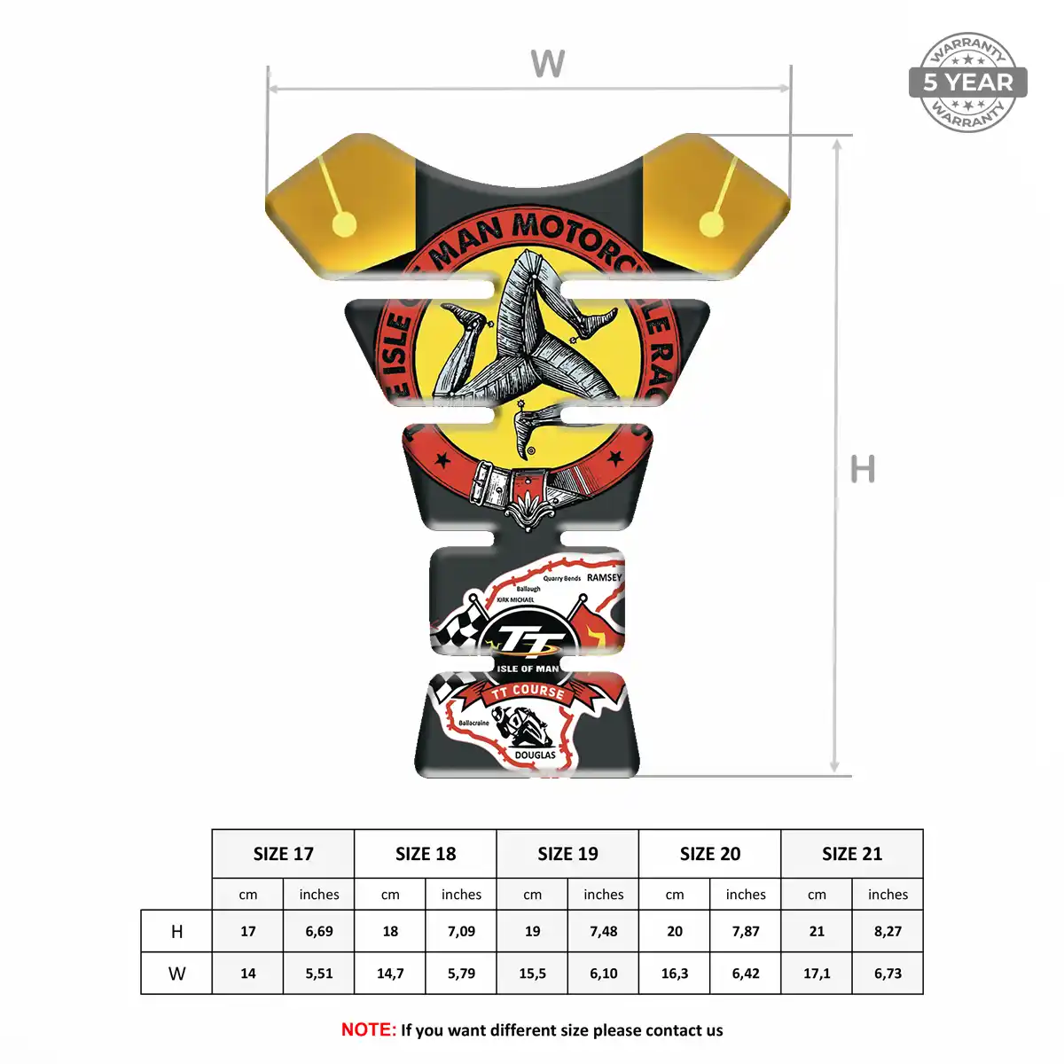 Isle of MAN Tank Fuse Pads Motorbike Superior Craft