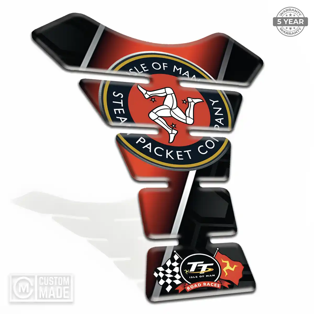 Isle of MAN Tank Fuse Pads Motorcycle Elite Finish
