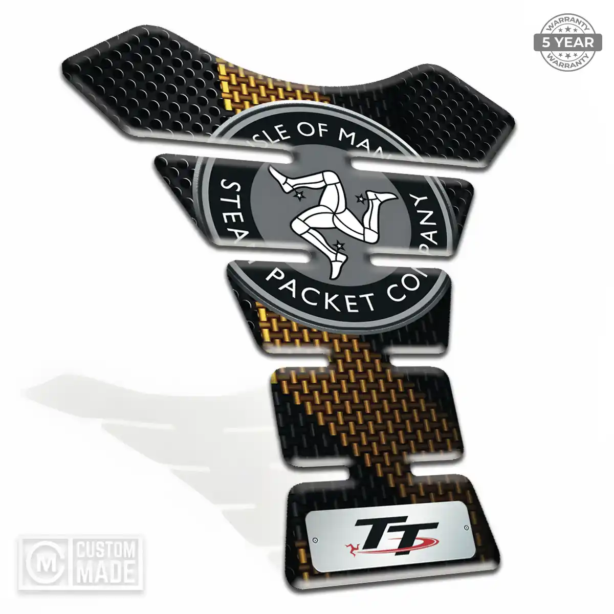 Isle of MAN Tank Fuse Pads Motorcycle Sleek Style