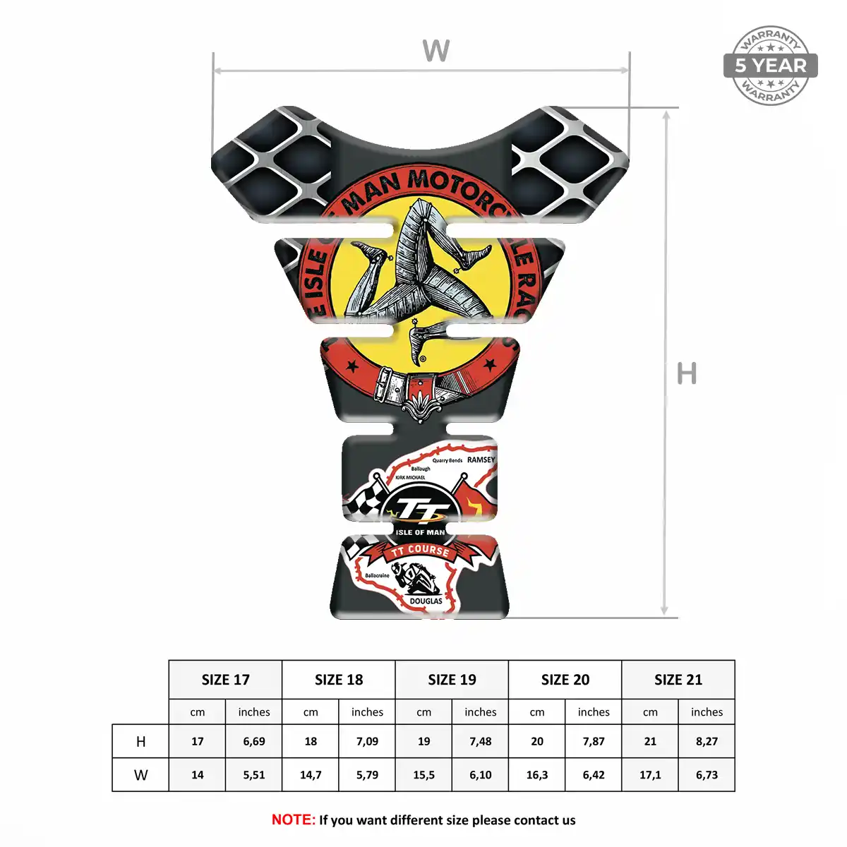 Isle of MAN Tank Fuse Protector Motorbike Exclusive Series