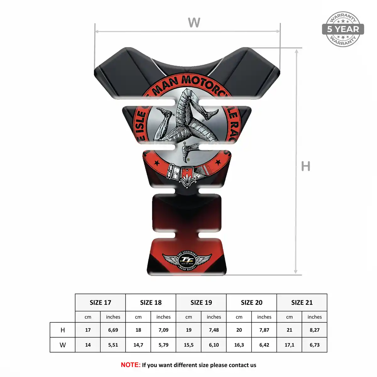 Isle of MAN Tank Fuse Protector Motorbike Signature Grade