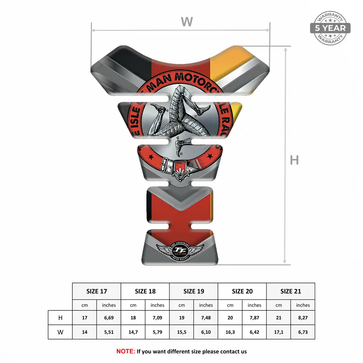 Isle of MAN Tank Fuse Protector Motorcycle Superior Craft