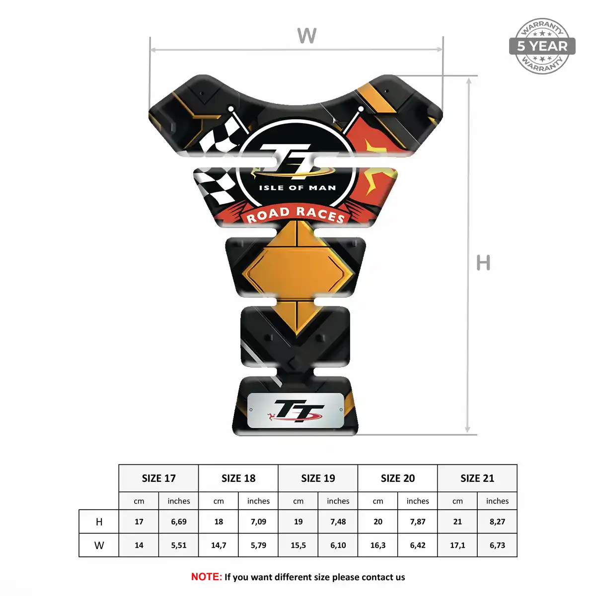 Isle of MAN Tank Grip Pad Elite Finish
