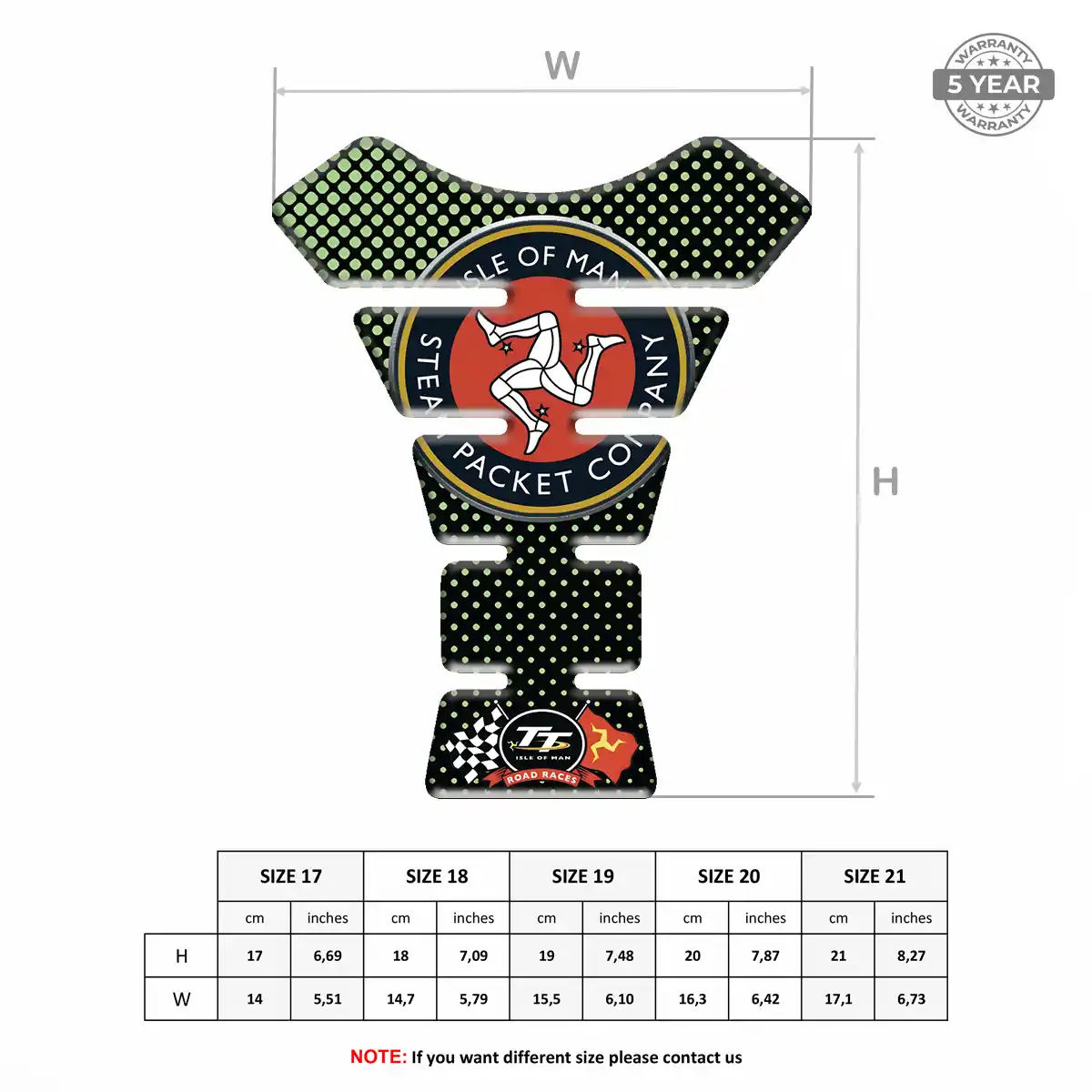 Isle of MAN Tank Guard Fuse Motorbike Elite Finish