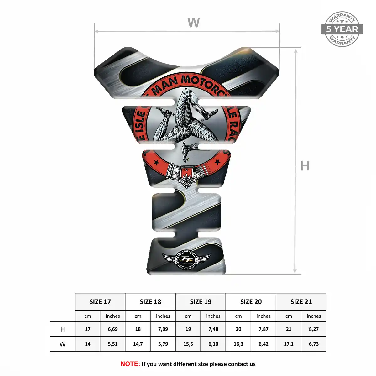Isle of MAN Tank Guard Motorbike Prime Quality
