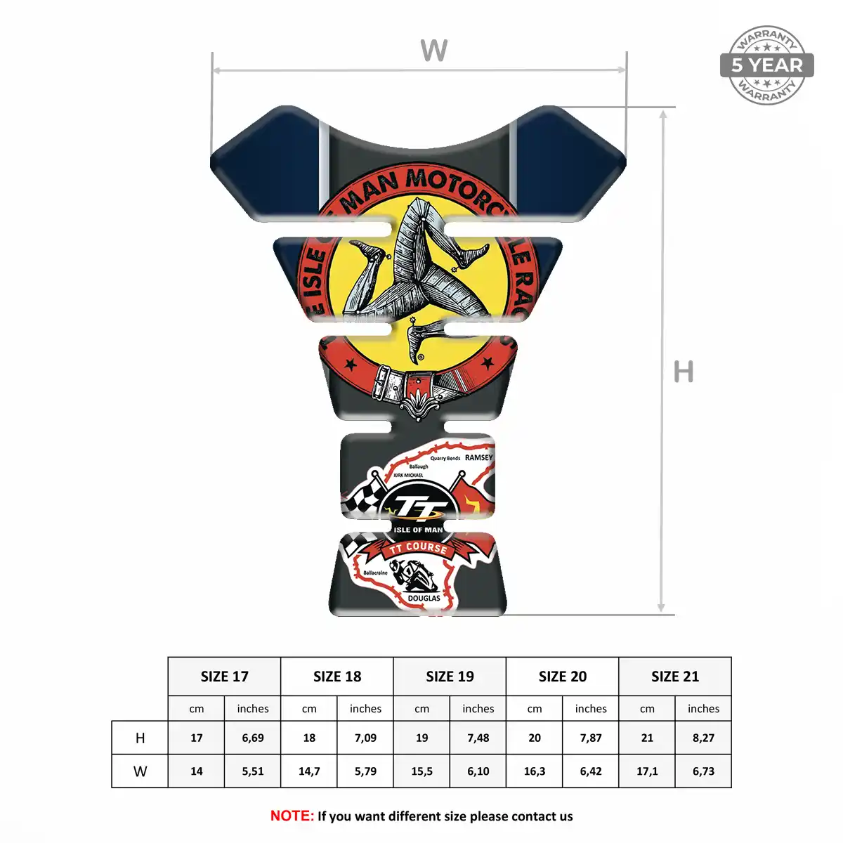 Isle of MAN Tank Guard Motorcycle Prime Quality
