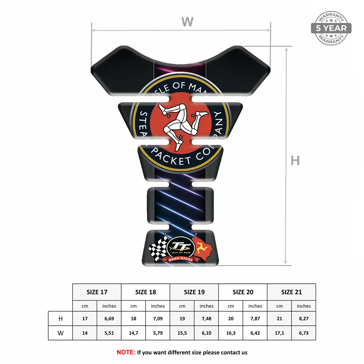 Isle of MAN Tank Guard Pad Exclusive Series