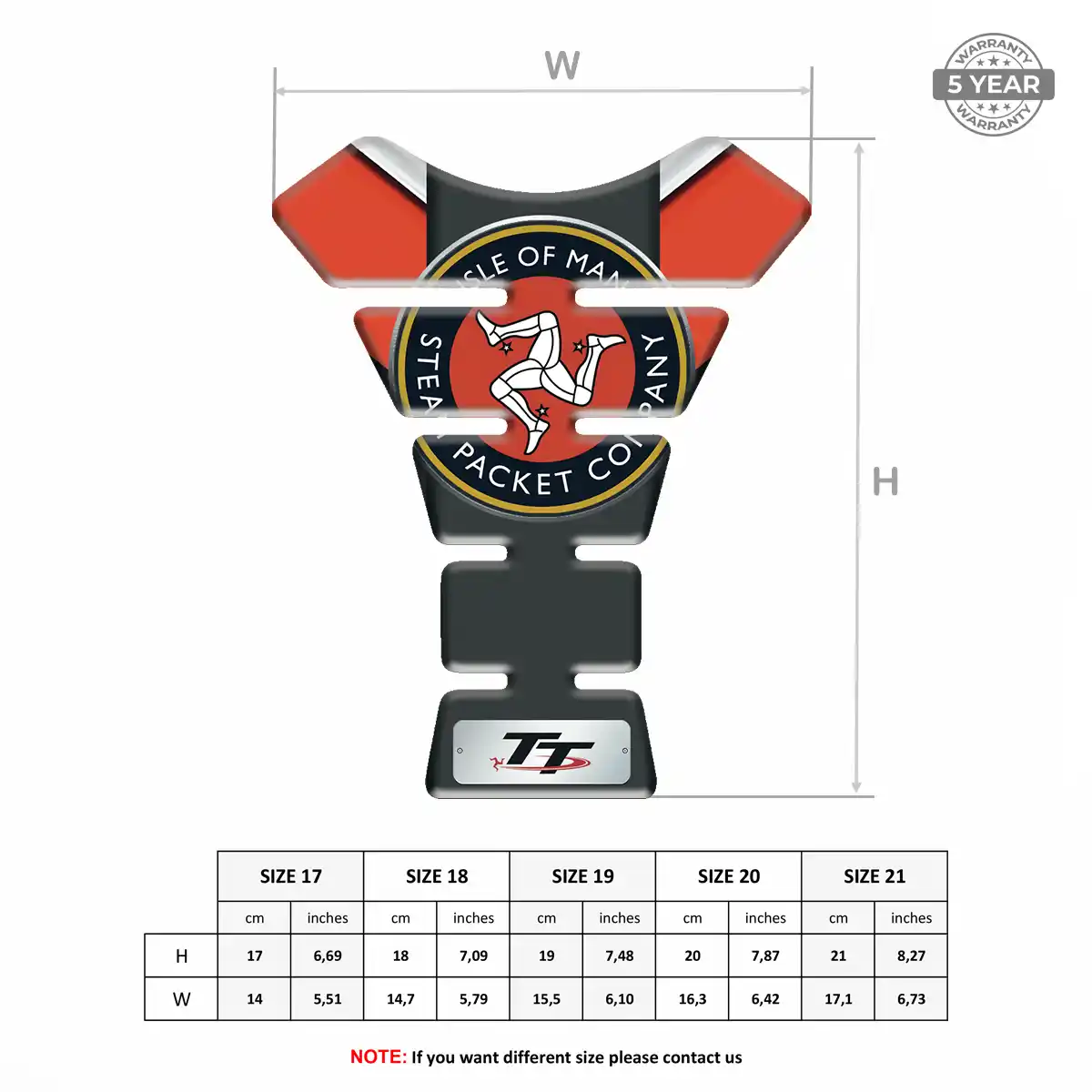 Isle of MAN Tank Guard Pad Motorbike Exclusive Series