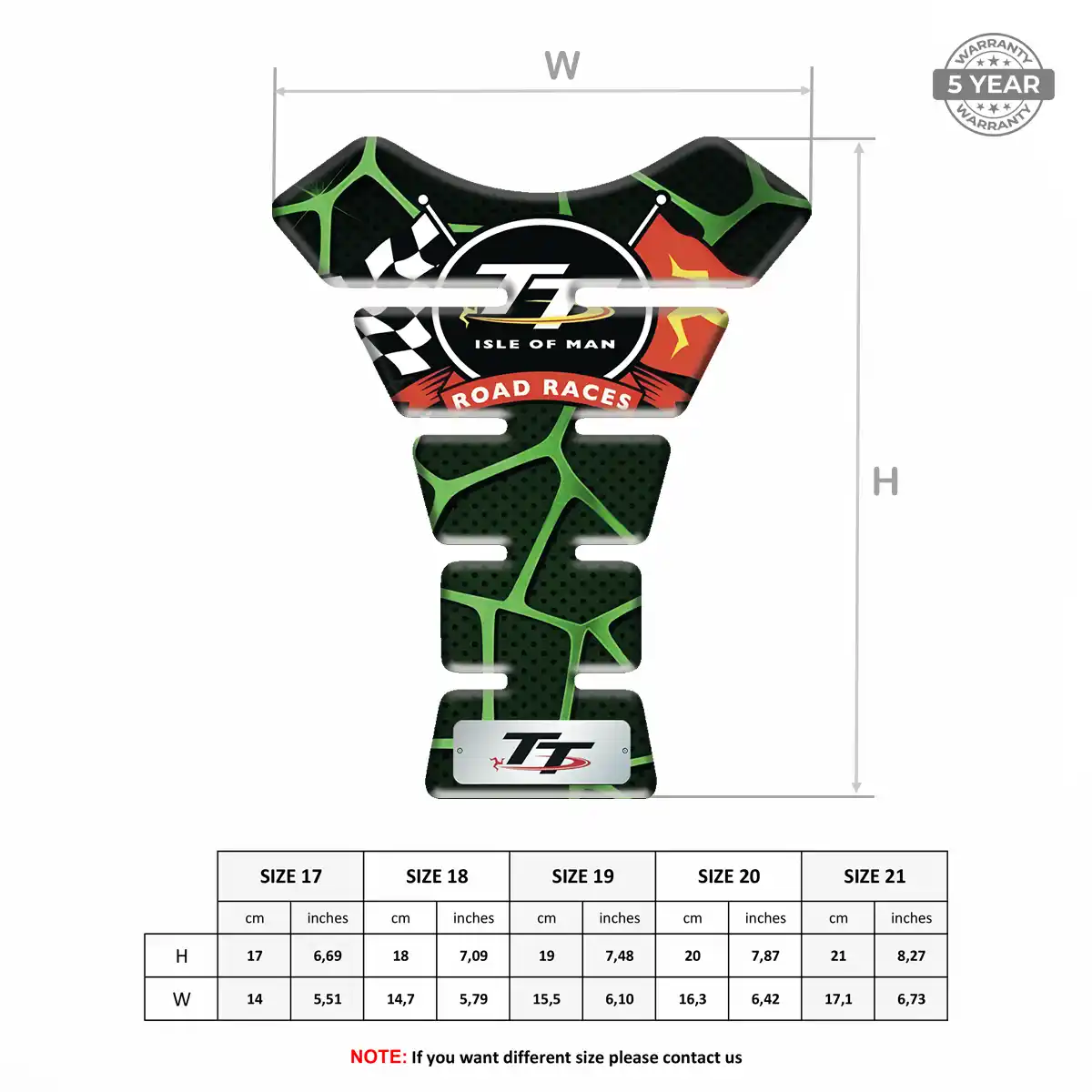 Isle of MAN Tank Guard Pad Motorbike Refined Design