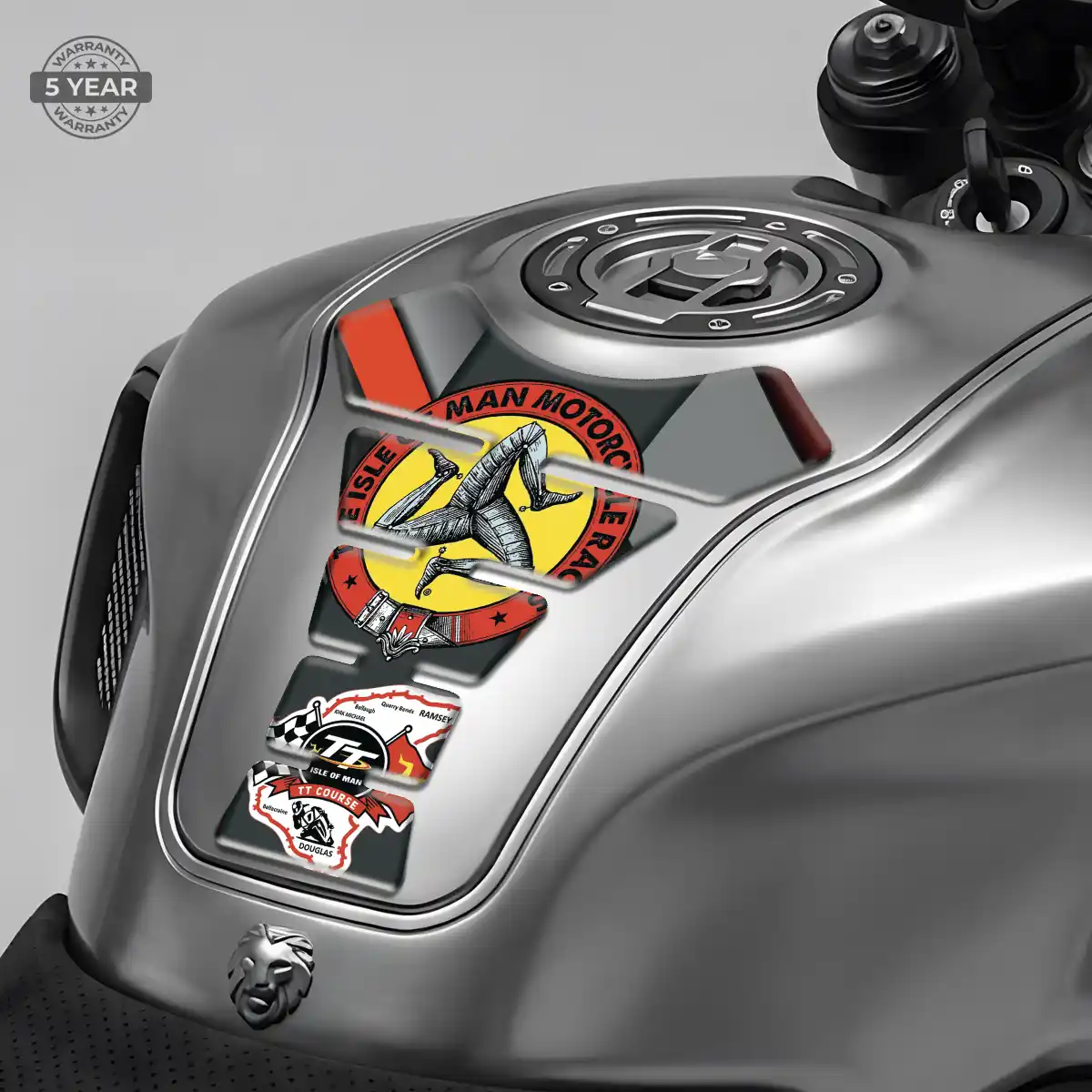Isle of MAN Tank Guard Pad Motorcycle Elite Finish