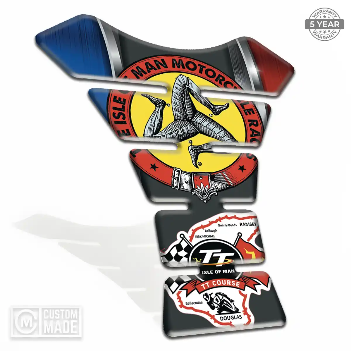 Isle of MAN Tank Guard Protector Motorbike Refined Design