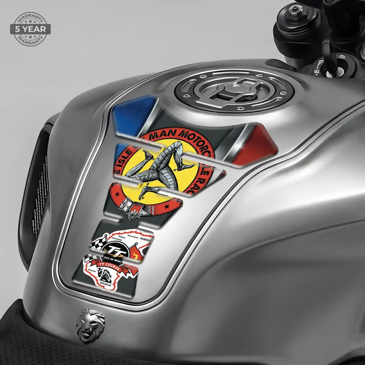 Isle of MAN Tank Guard Protector Motorbike Refined Design