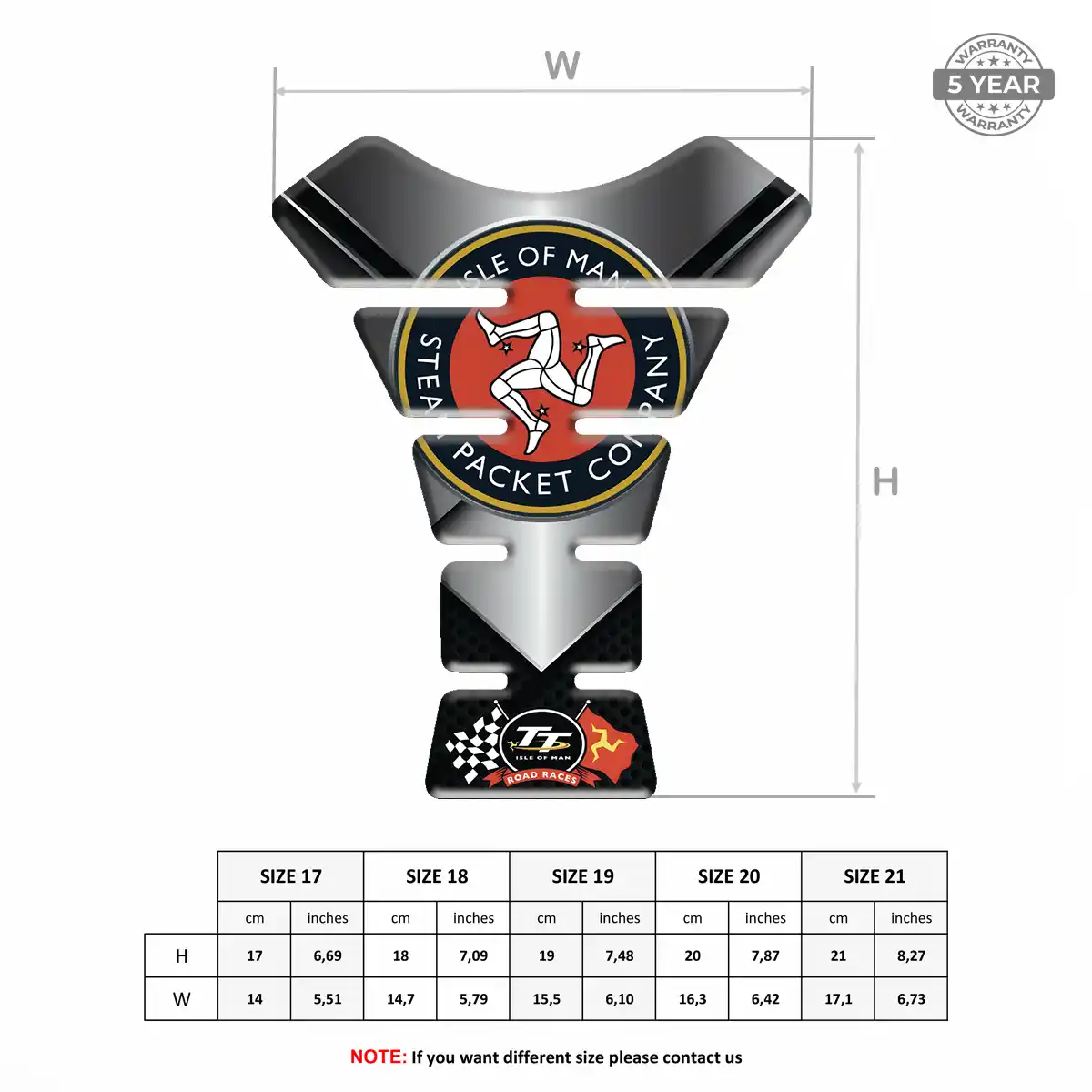 Isle of MAN Tank Guards Motorbike Elite Finish