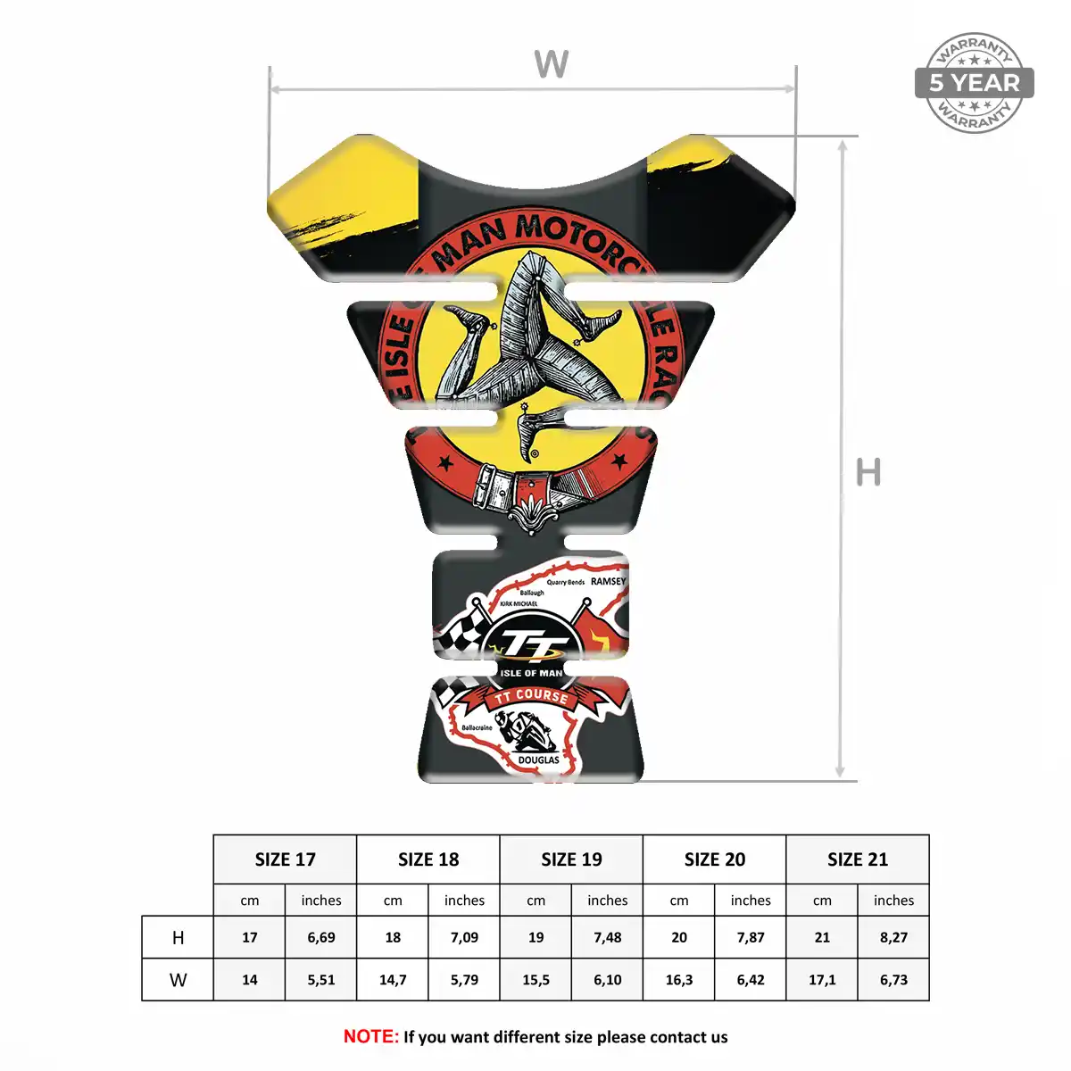 Isle of MAN Tank Guards Motorbike Prime Quality