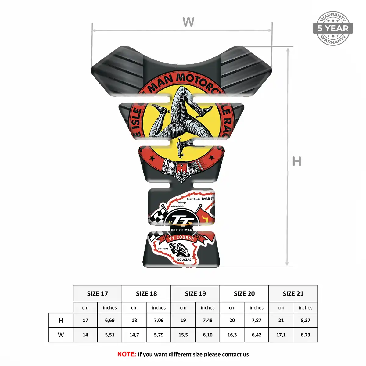 Isle of MAN Tank Knee Pad Superior Craft
