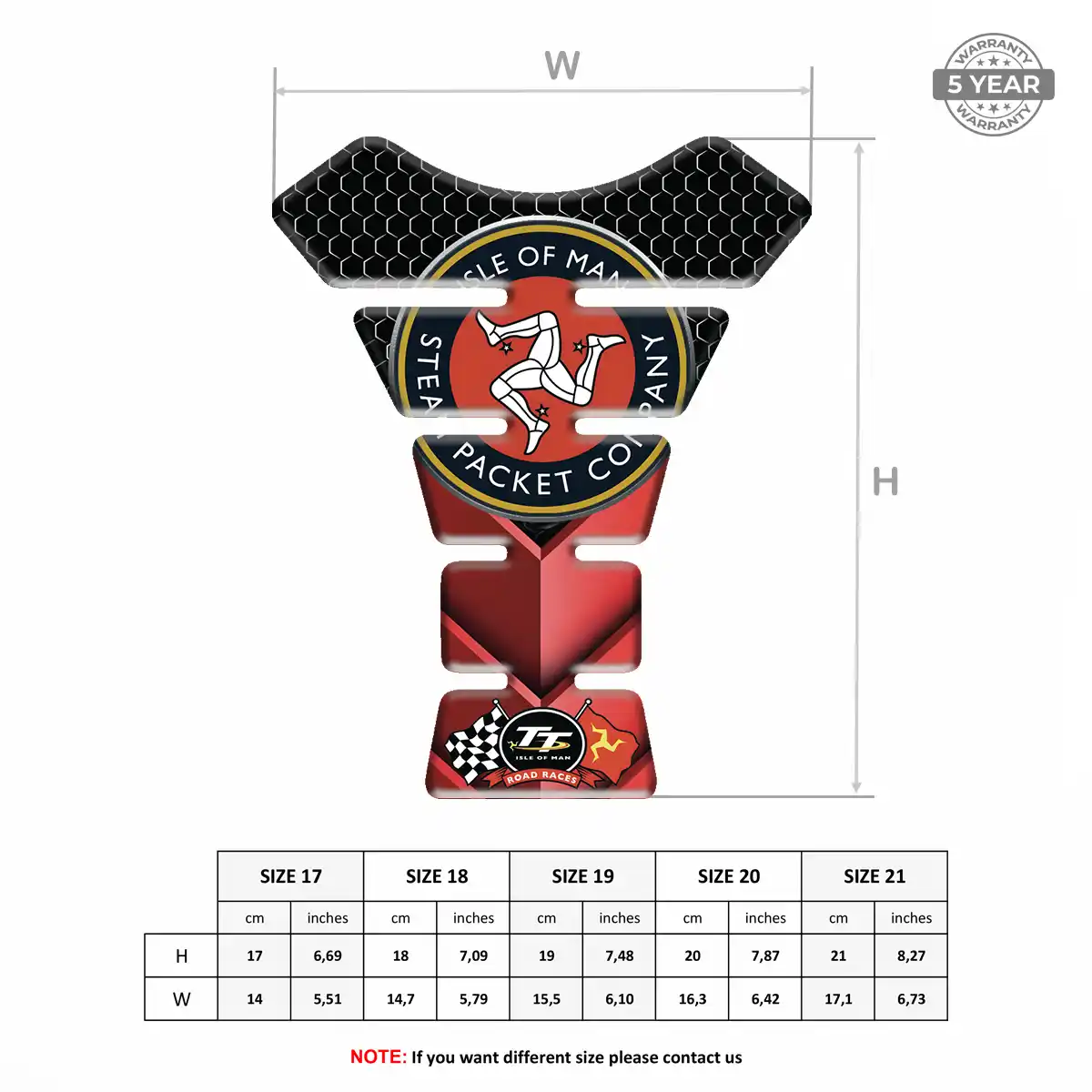 Isle of MAN Tank Pad Elite Finish