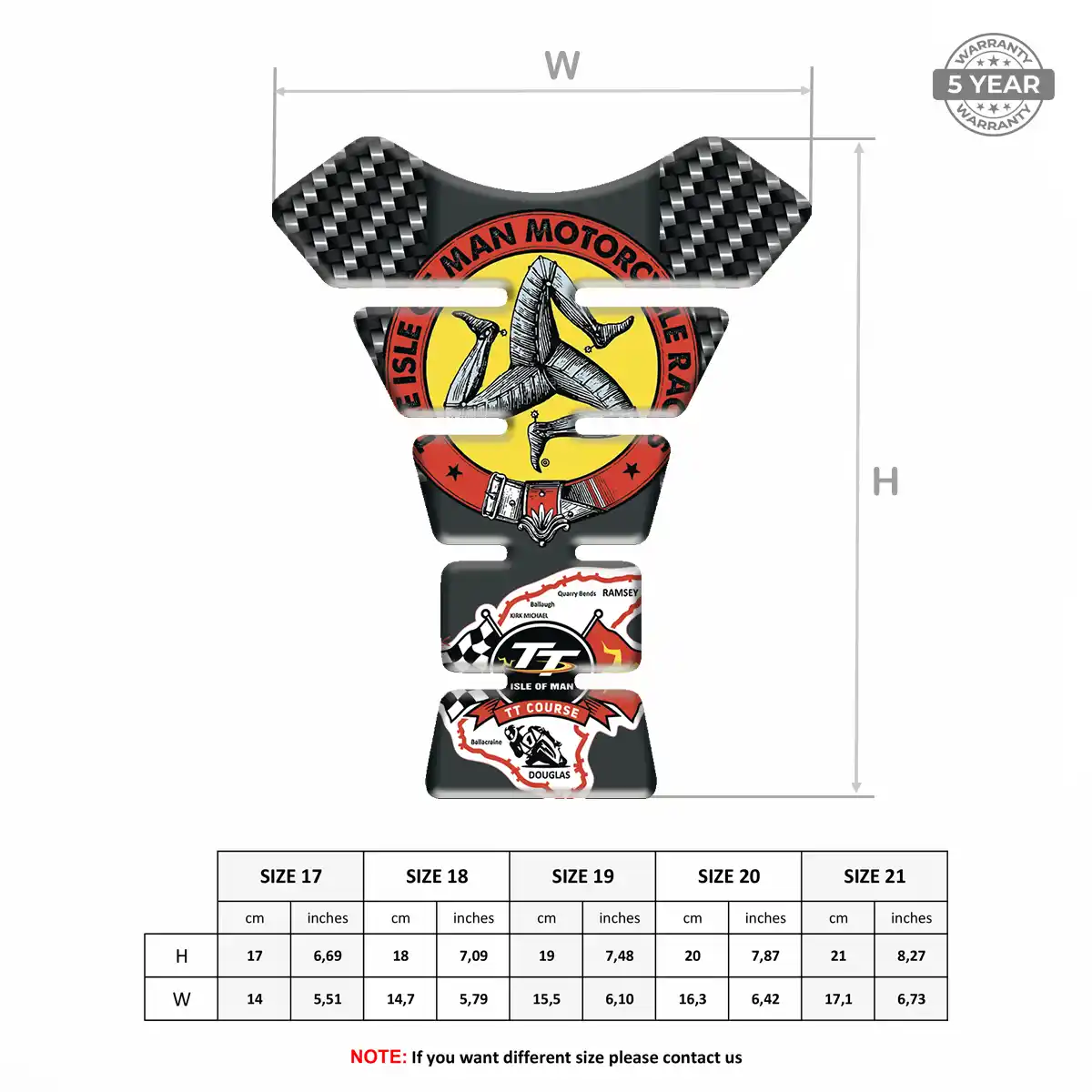 Isle of MAN Tank Pad Fuse Elite Finish