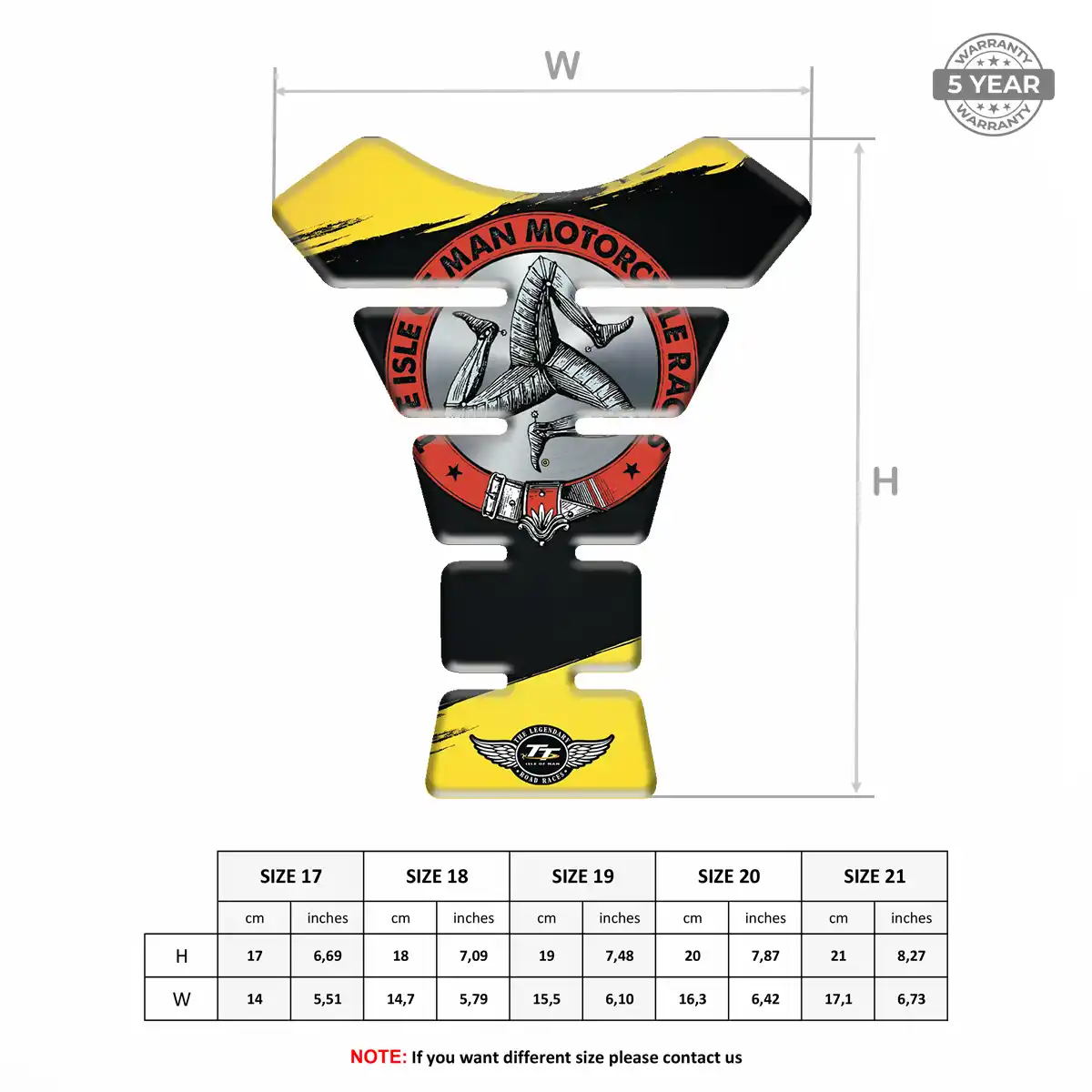 Isle of MAN Tank Pad Fuse Motorbike Refined Design