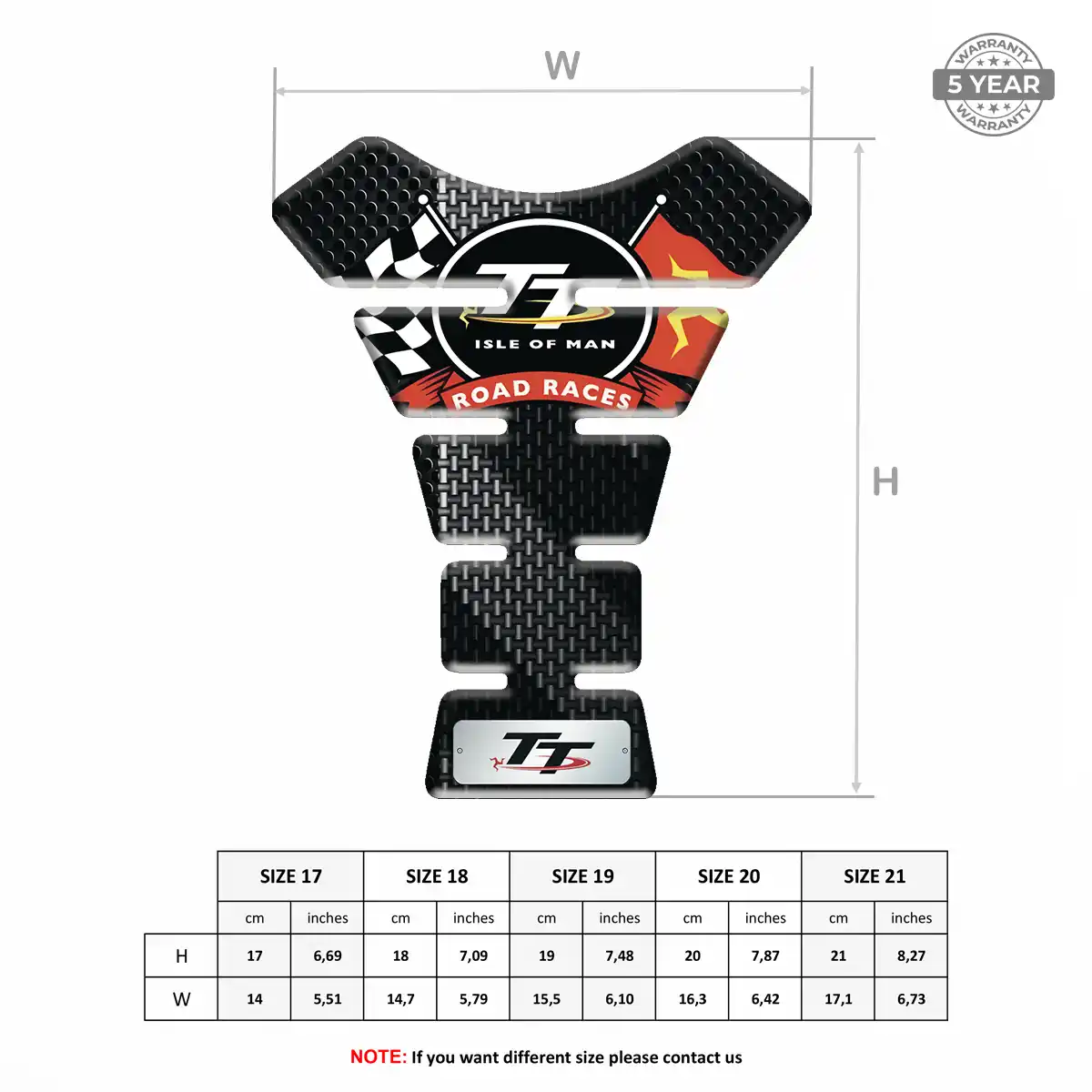 Isle of MAN Tank Pad Fuse Motorcycle Exclusive Series