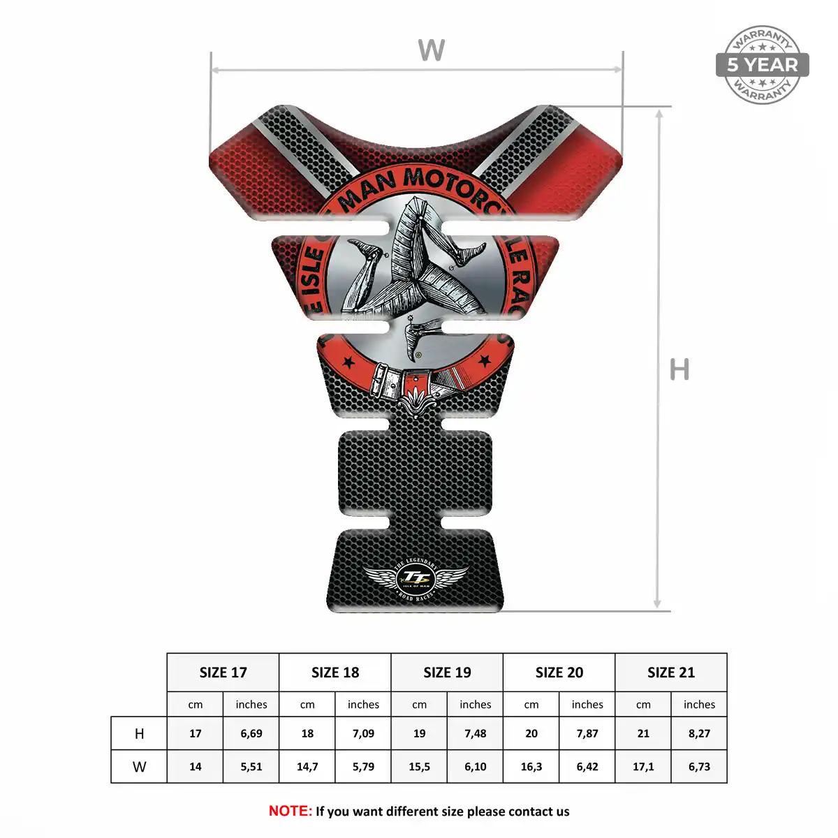 Isle of MAN Tank Pad Fuse Motorcycle Prestige Line