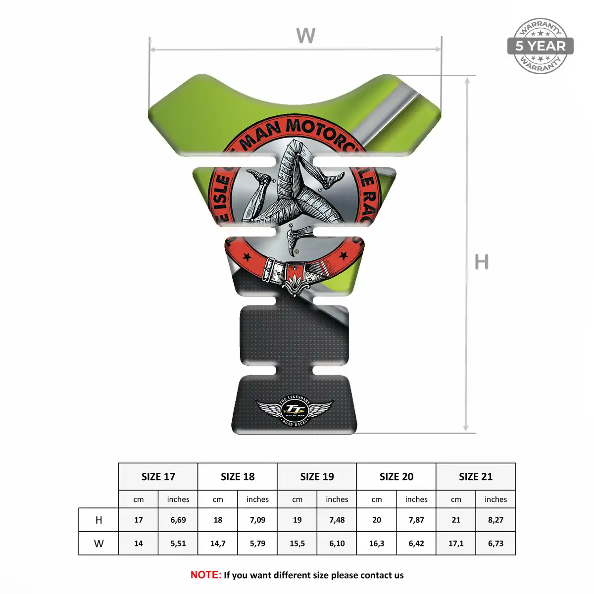 Isle of MAN Tank Pad Fuse Motorcycle Signature Grade