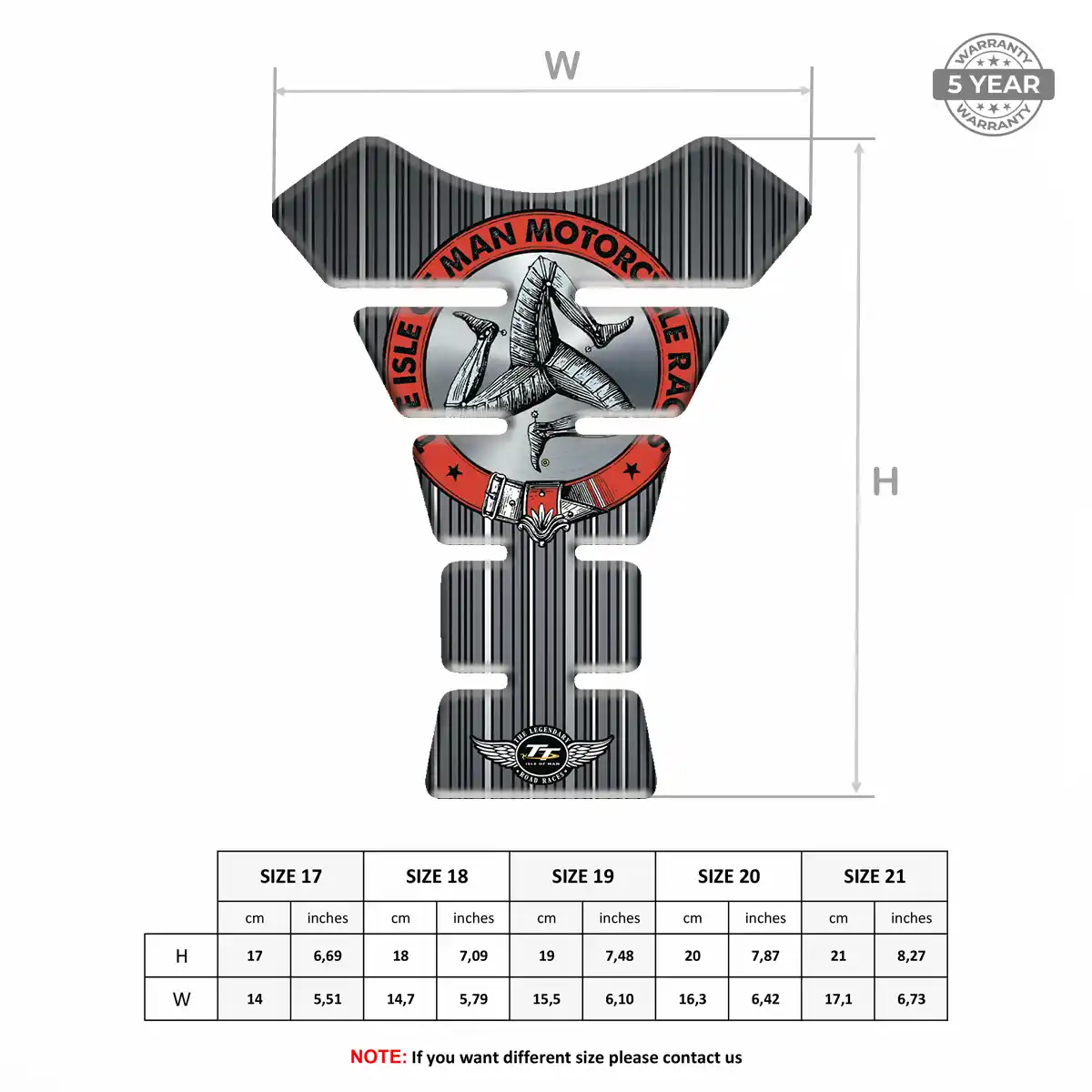 Isle of MAN Tank Pad Fuse Refined Design