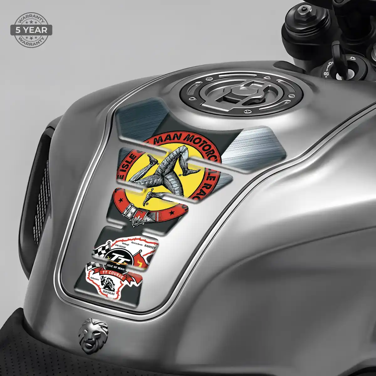 Isle of MAN Tank Pad Guard Motorbike Refined Design