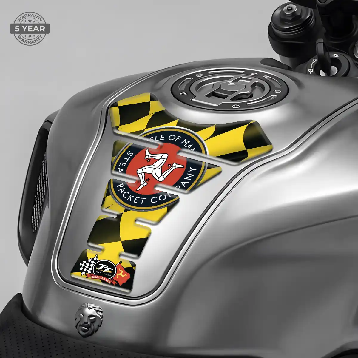 Isle of MAN Tank Pad Guard Motorbike Sleek Style