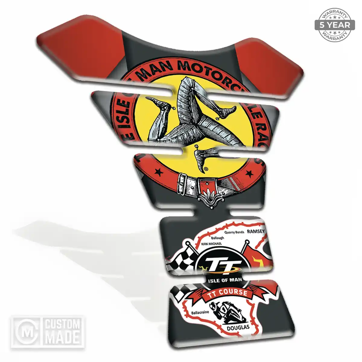 Isle of MAN Tank Pad Guard Motorbike Superior Craft