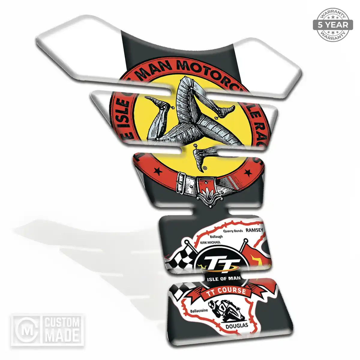 Isle of MAN Tank Pad Guard Motorcycle Deluxe Edition