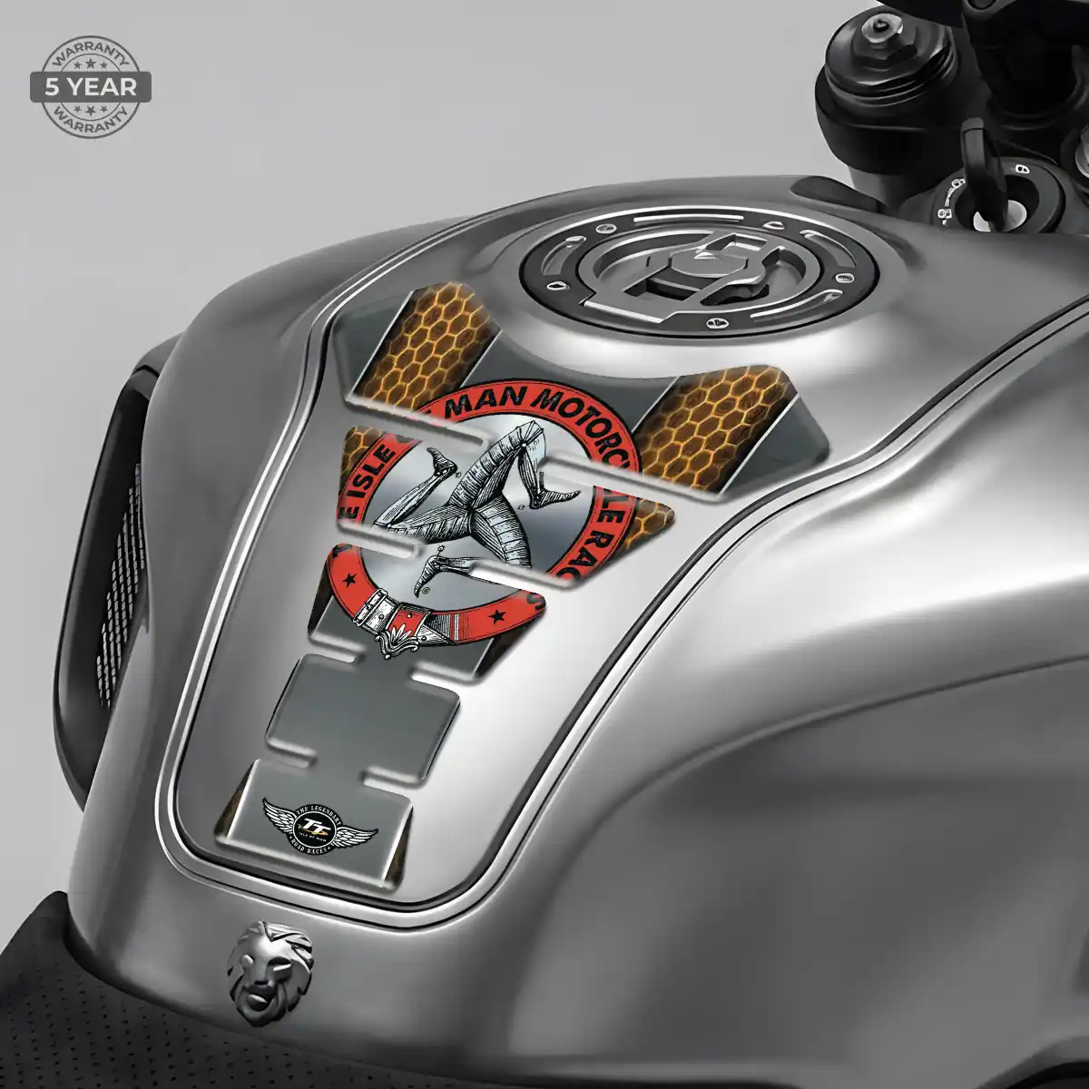 Isle of MAN Tank Pad Guard Motorcycle Refined Design