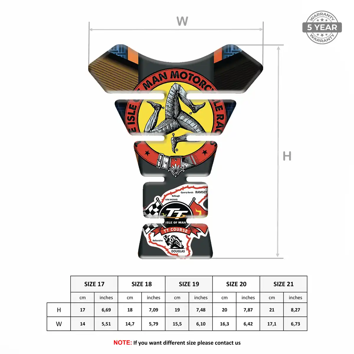 Isle of MAN Tank Pad Motorbike Exclusive Series