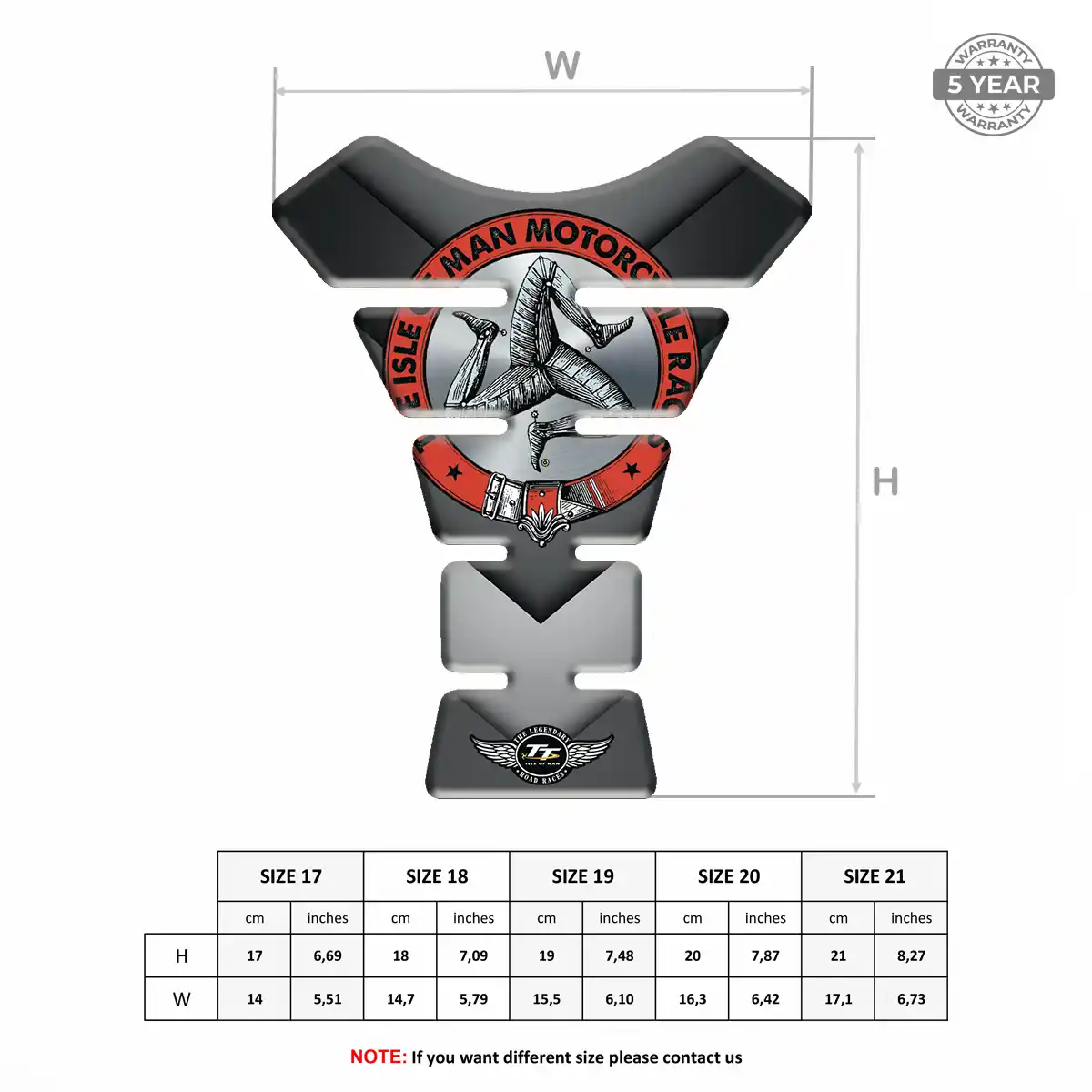 Isle of MAN Tank Pad Motorbike Prestige Line