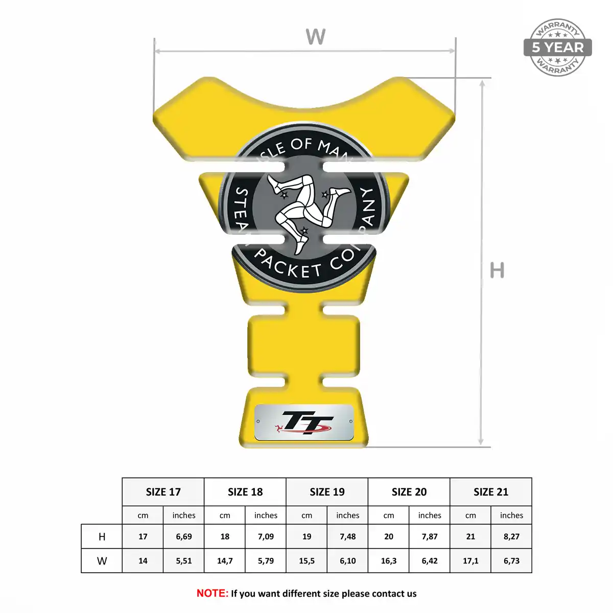 Isle of MAN Tank Pad Motorbike Prime Quality