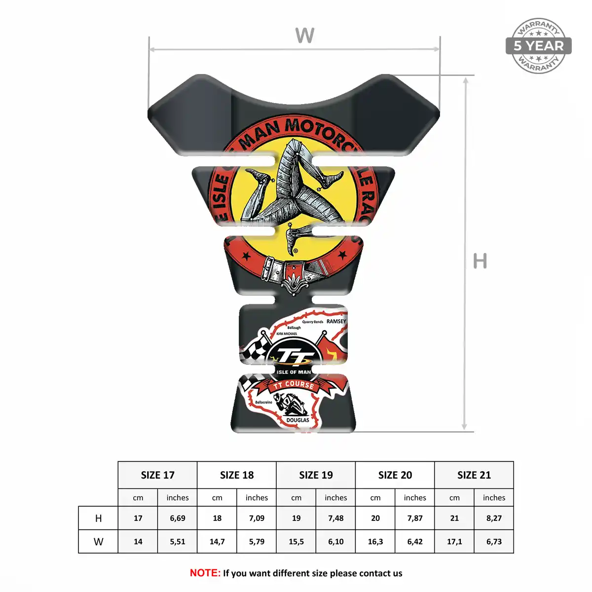 Isle of MAN Tank Pad Motorcycle Deluxe Edition